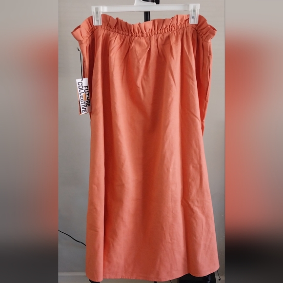 Women's Linen Tie-Front Maxi Skirt - FutureCollective™ with Jenny K. Lopez new - Picture 2 of 6